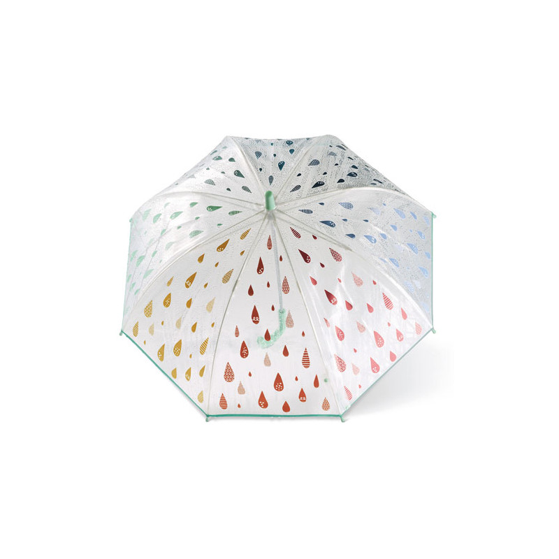 Parapluie enfant transparent gouttes de pluie marque Esprit